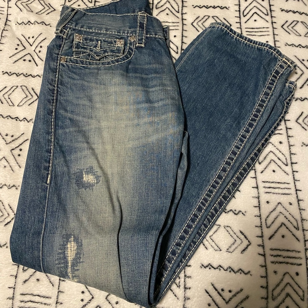 32 Men's Straight Fit True Religion Denim Jeans